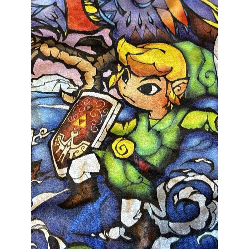 Legend of Zelda T Shirt Mens XL Blue‎ Wind Waker Graphic Tee NWOT Tultex